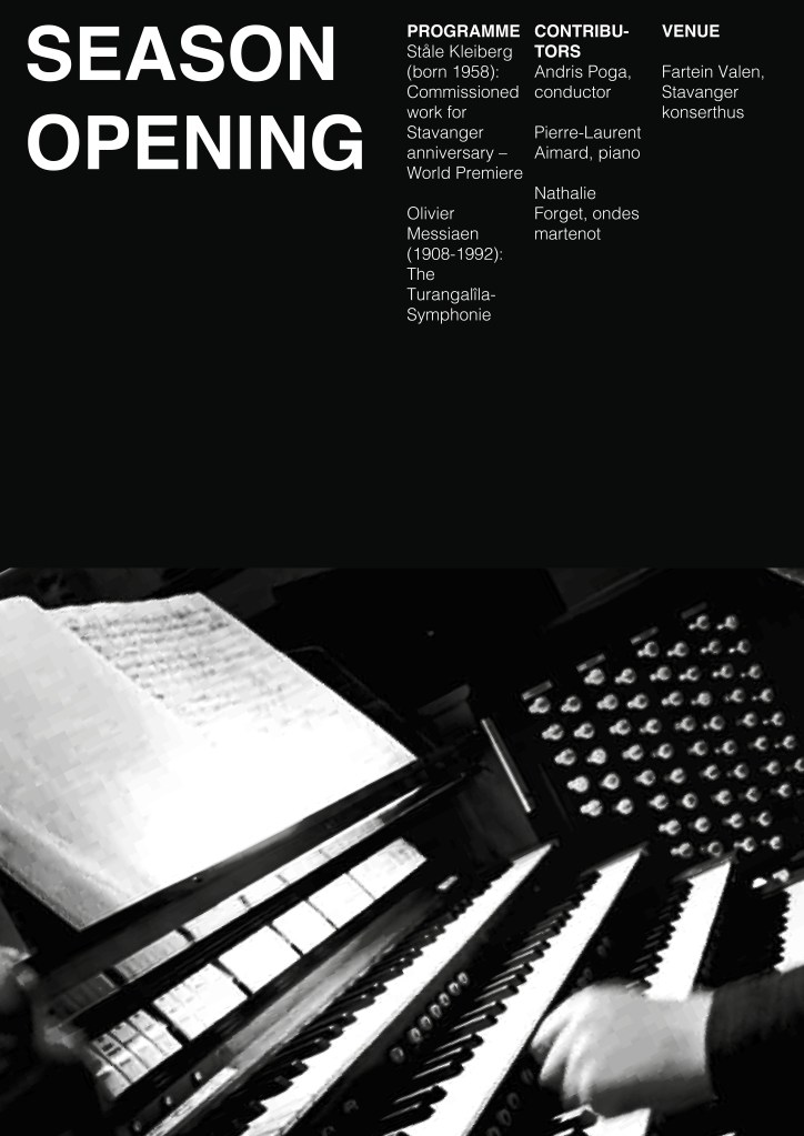 A simple but striking poster using the Swiss style grid – based on the work of Josef Müller-Brockmann. 